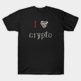 I love Cryptocurrency - Valentine's day T-Shirt